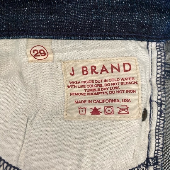 J Brand Dark Wash Skinny Low Rise Jeans - Picture 8 of 9